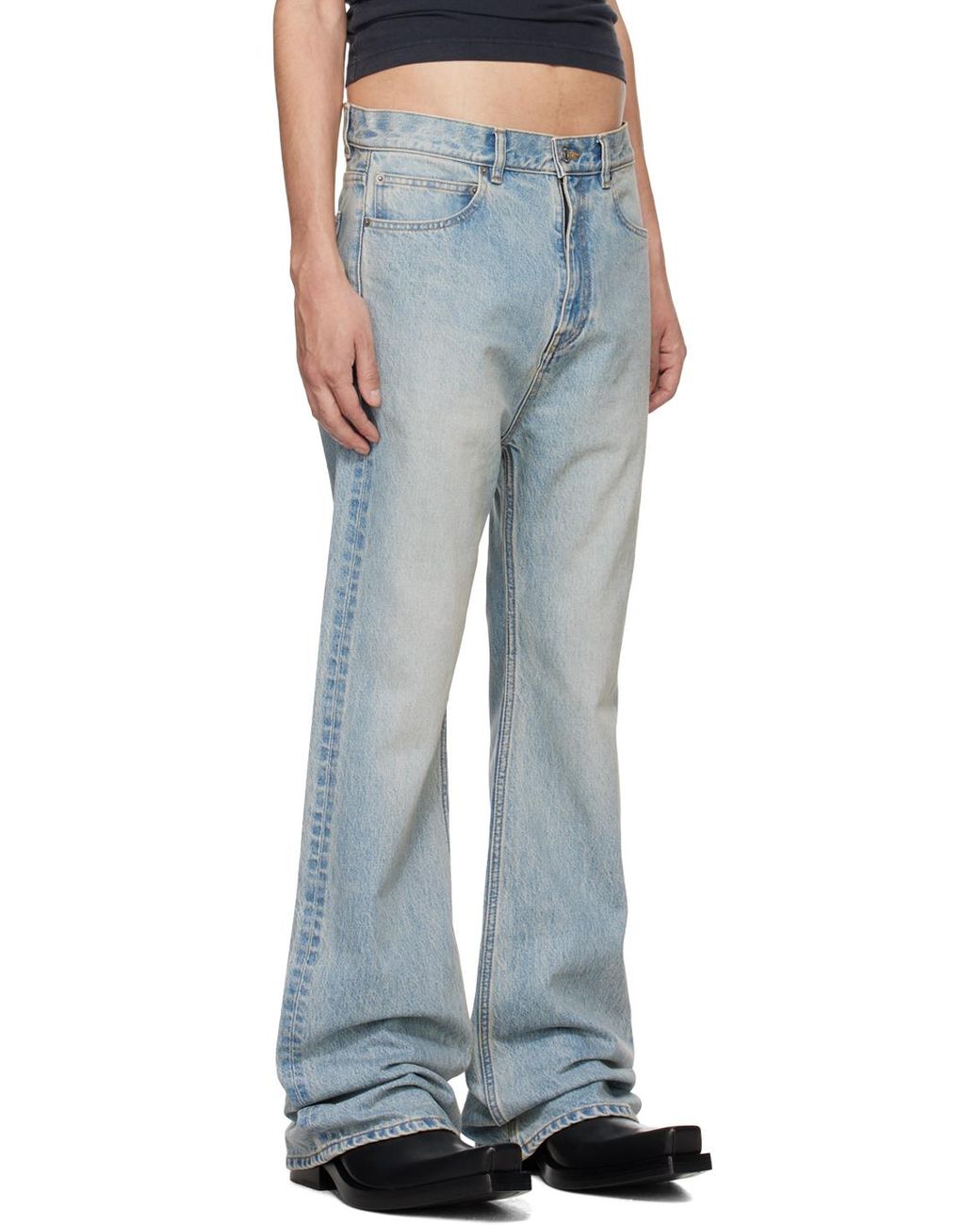 Balenciaga Blue Relaxed-fit Jeans for Men | Lyst