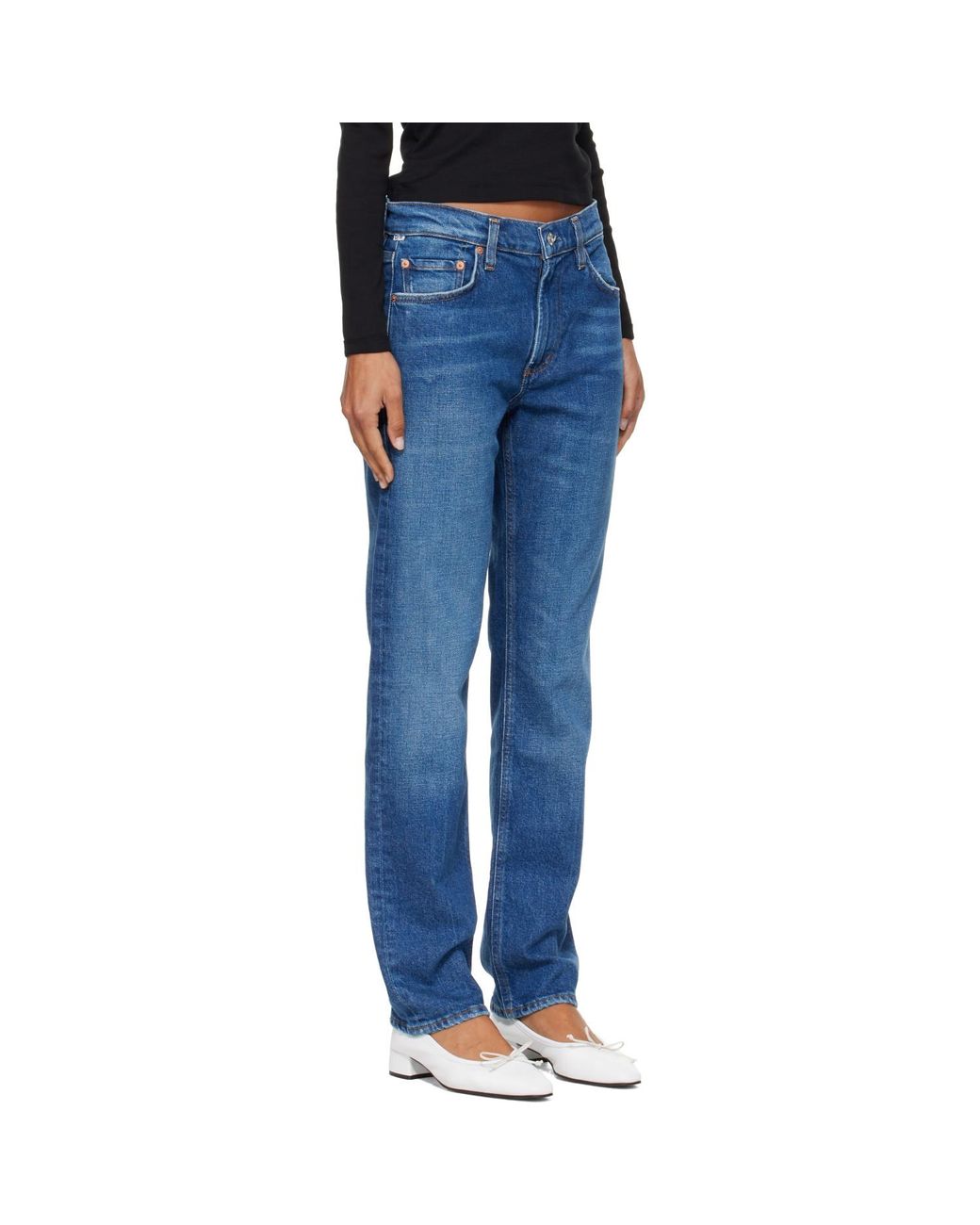 Citizens of Humanity Blue Savannah Cigarette Jeans