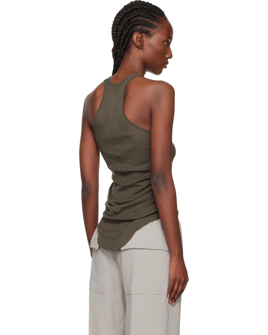 25ss RICK OWENS Basic リブタンクトップ Milk Rick Owens | Rib Men 