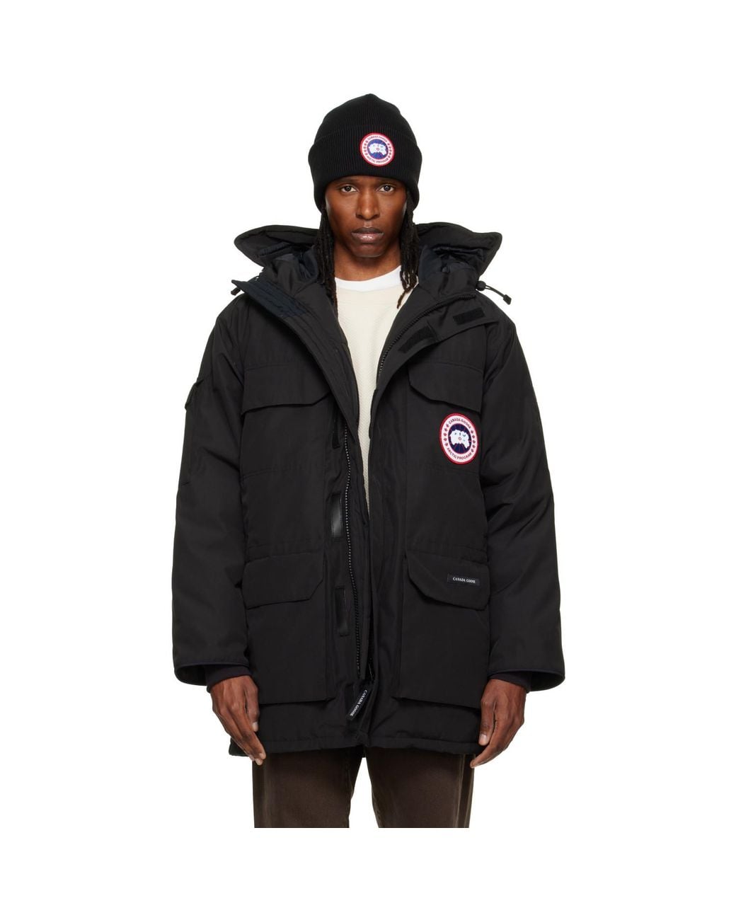 Canada Goose Black Expedition Down Coat for men