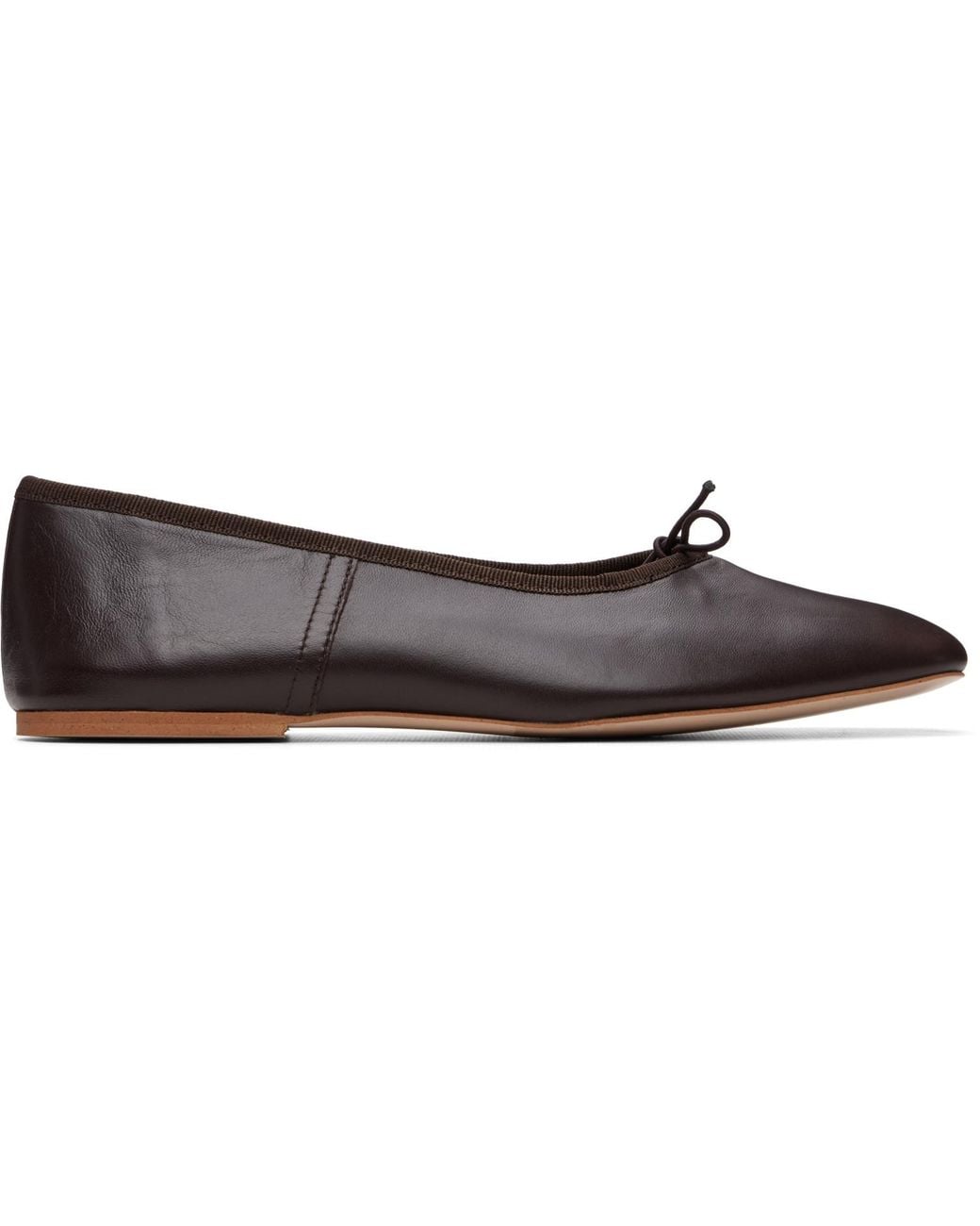A.P.C. Gray Cleo Ballerina Flats