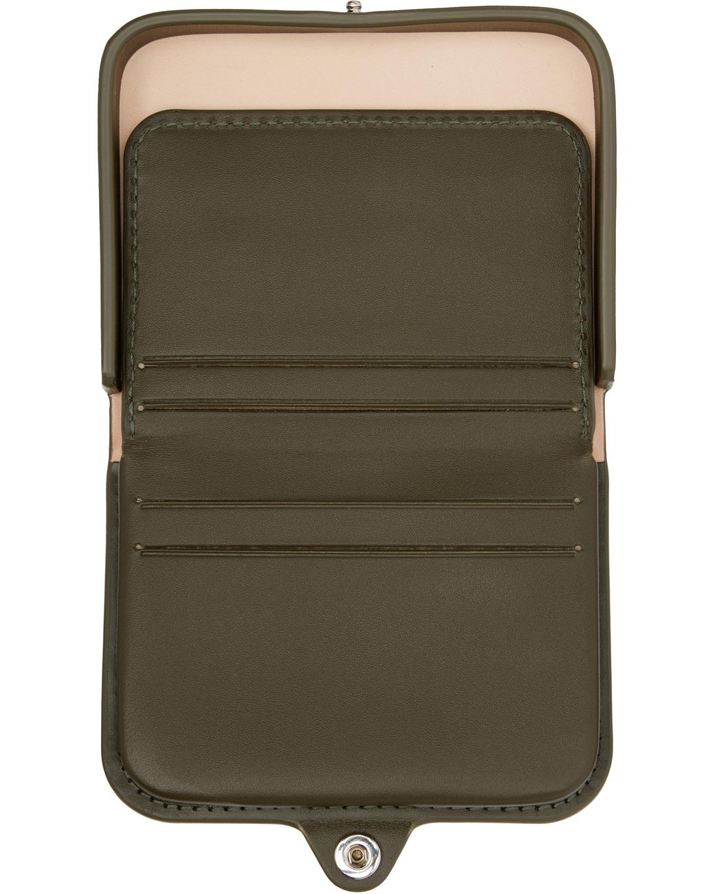 A.P.C. Green Khaki Josh Wallet for men
