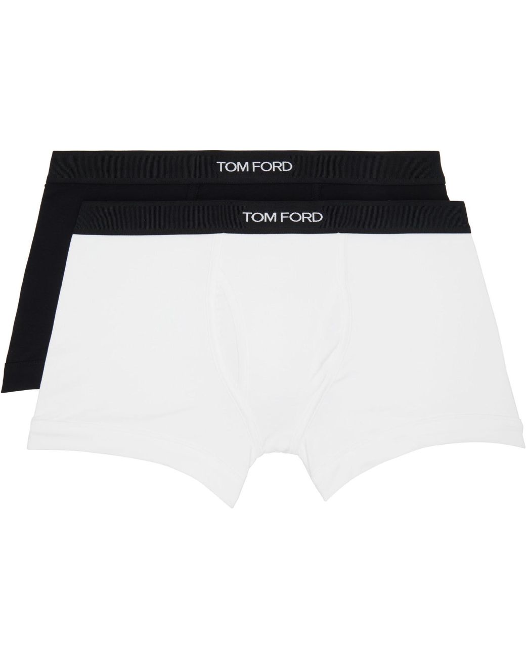 Tom Ford Black Two-Pack & Cotton Boxer Briefs for men