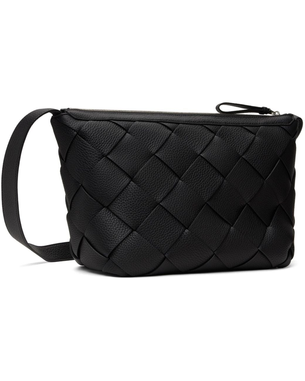 Bottega Veneta Black Diago Bag for men