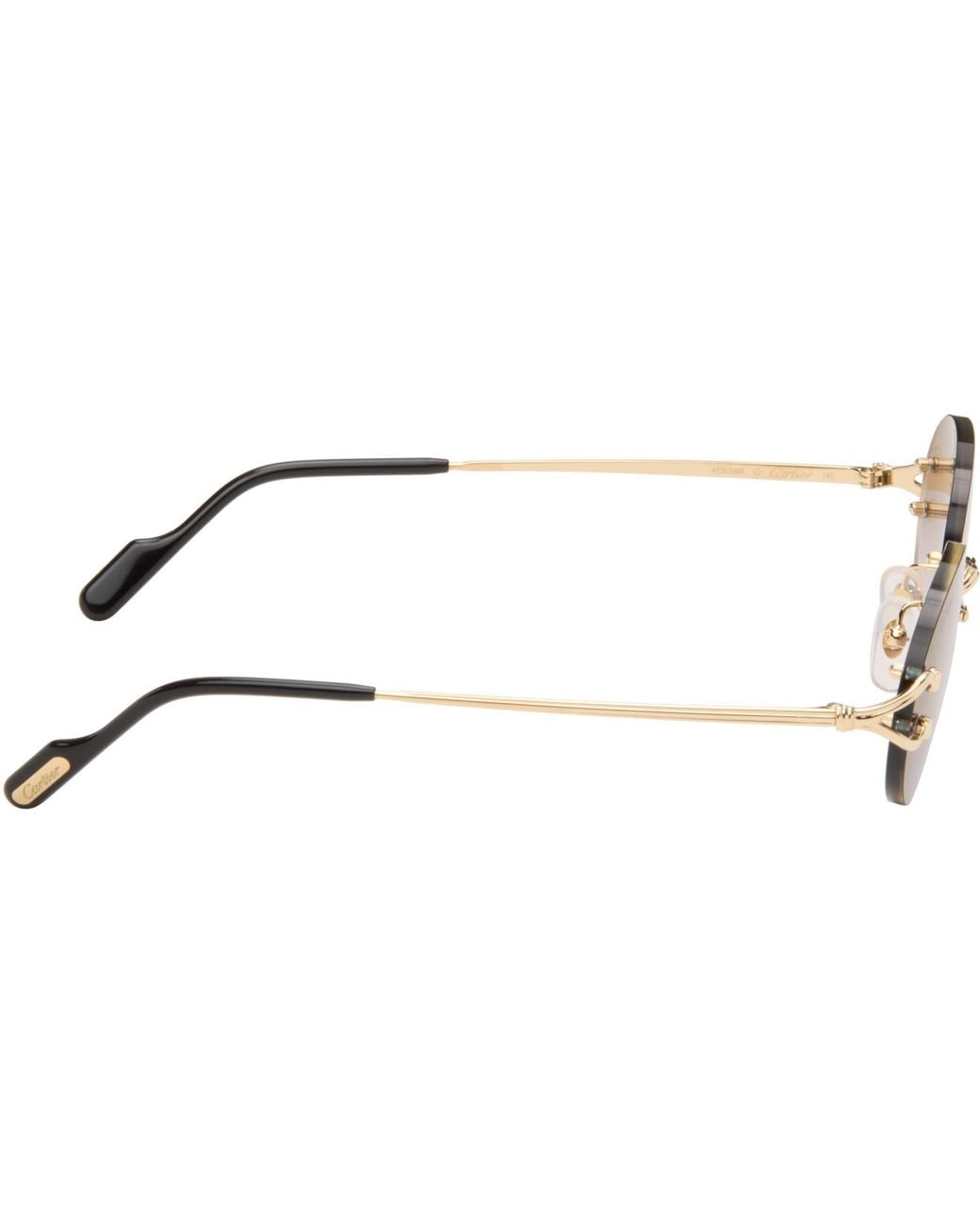 Cartier Black Classic C Motif Sunglasses
