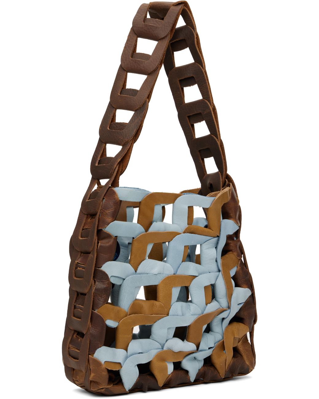 バッグ sc103 brown leather links tote sullen SC103 - Leather Medium Links Tote - Cinema | Oroboro Store