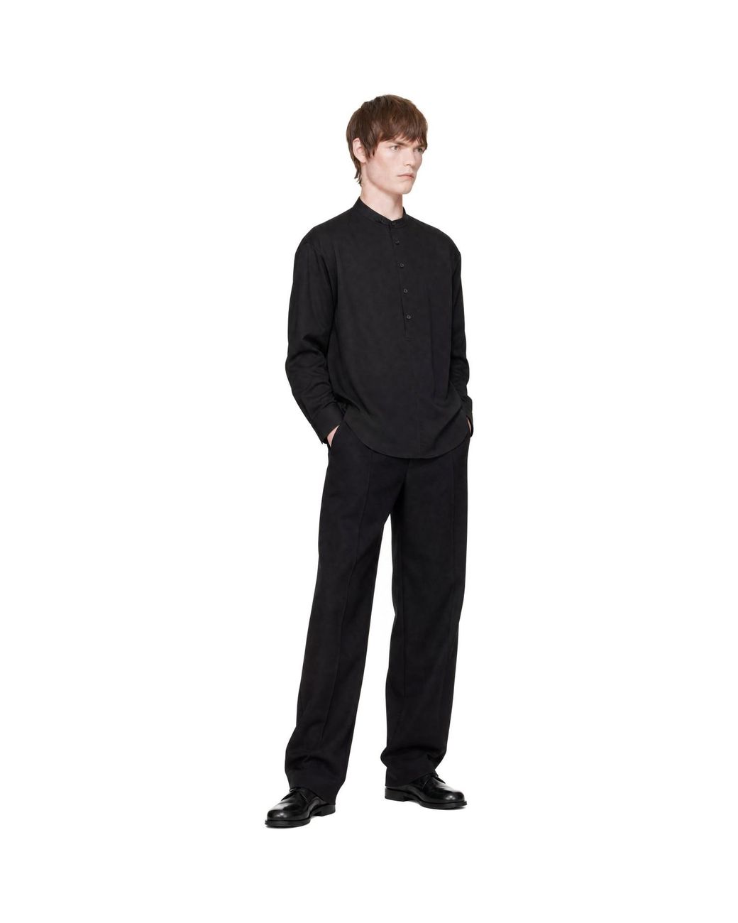 Entire studios Black Underlay Shirt for men