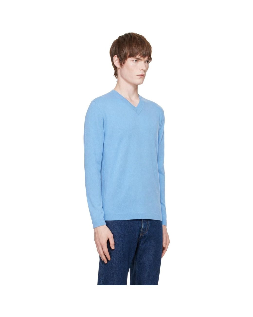 Lisa Yang Blue Clayton Sweater for men