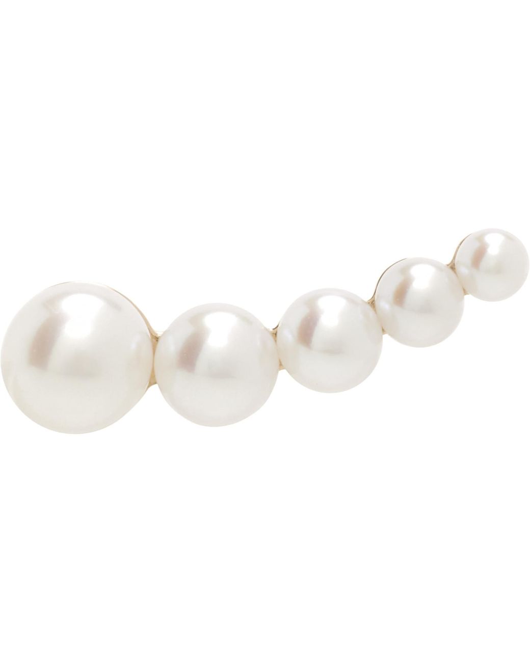 Sophie Bille Brahe Black Petite Croissant Japonais Single Earring