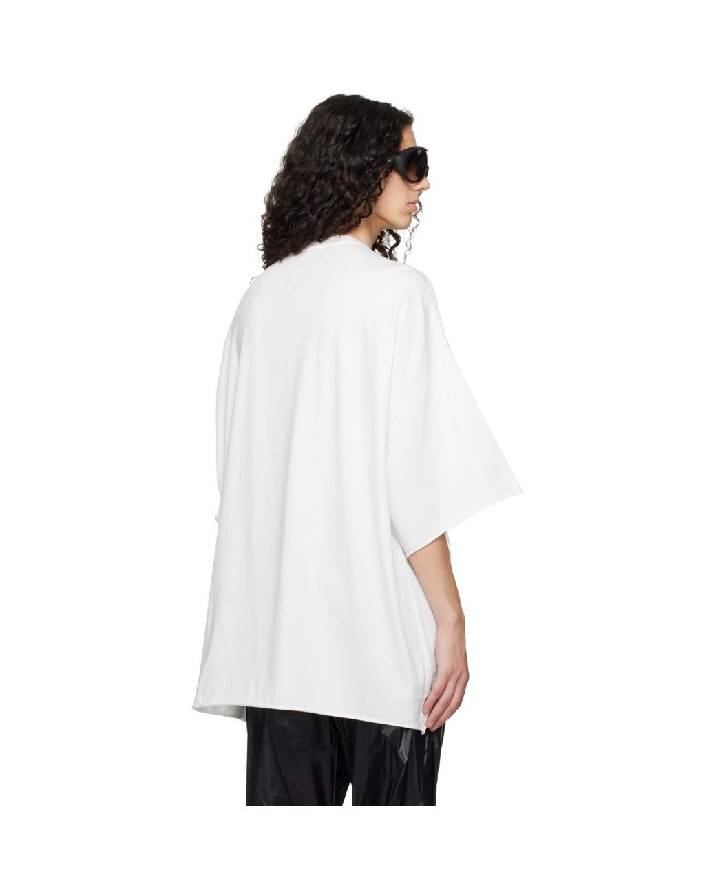 Rick Owens White Off- Temple Tommy T-Shirt for men