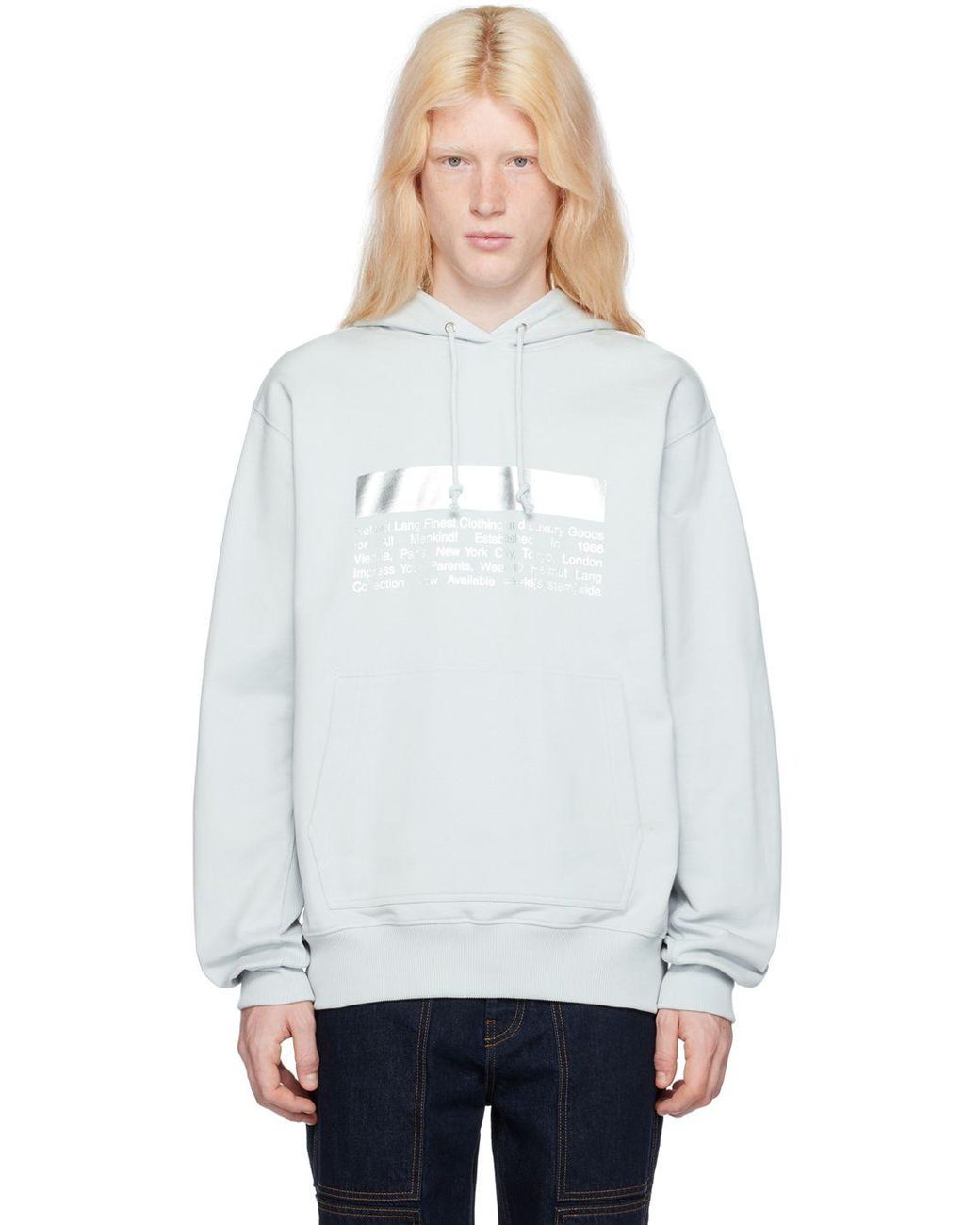 Helmut lang hoodie sizing cheap