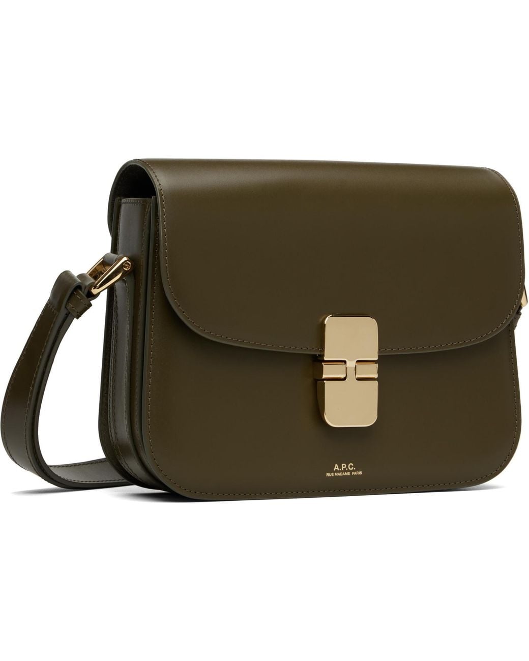 A.P.C. Green Khaki Grace Small Bag