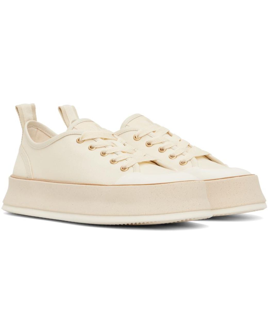 【関税込み】Max Mara ベージュ Spring スニーカー Max Mara Beige Spring Sneakers in Black | Lyst