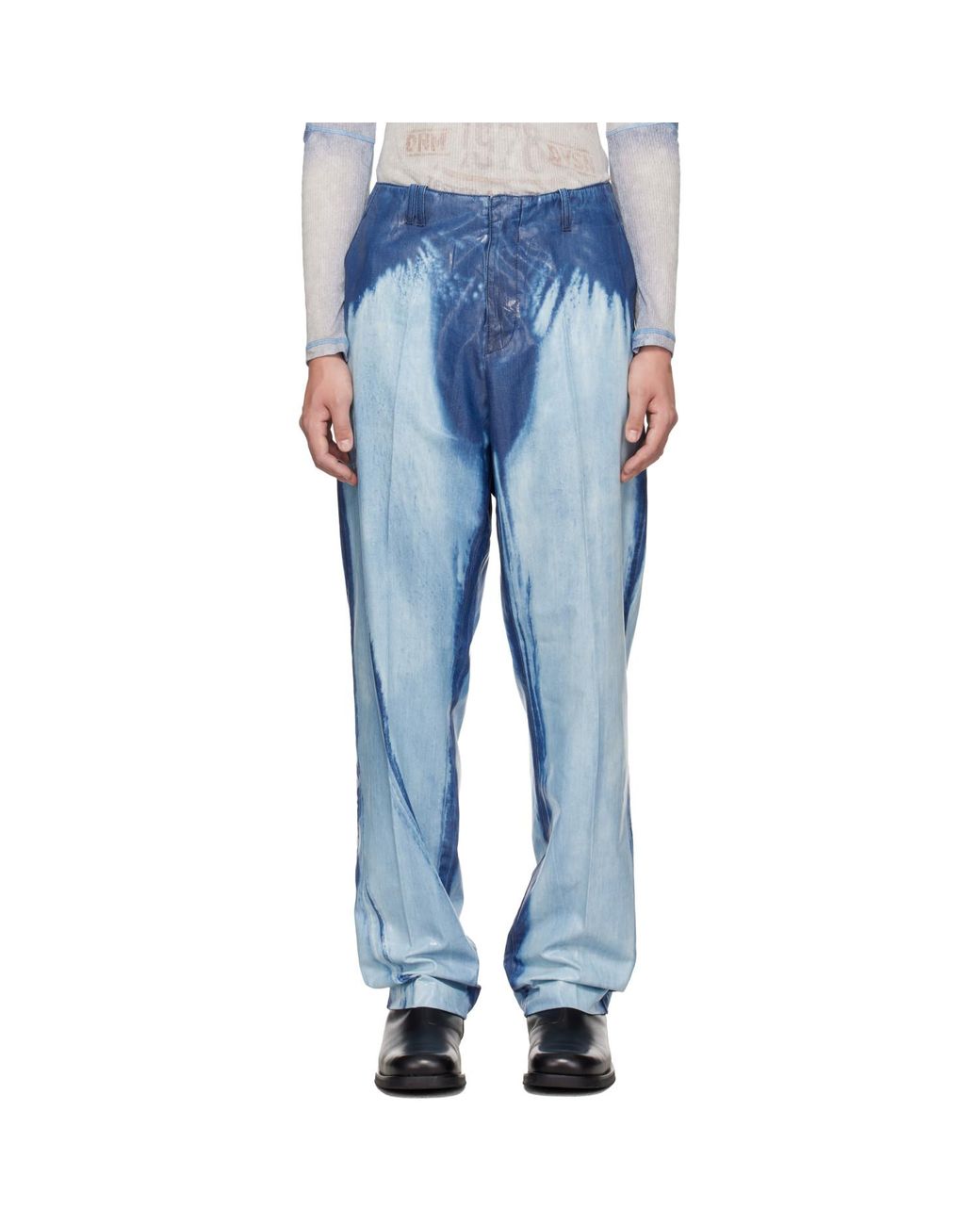 DIESEL Blue Regular Waist D-Askar Slim Jeans for men