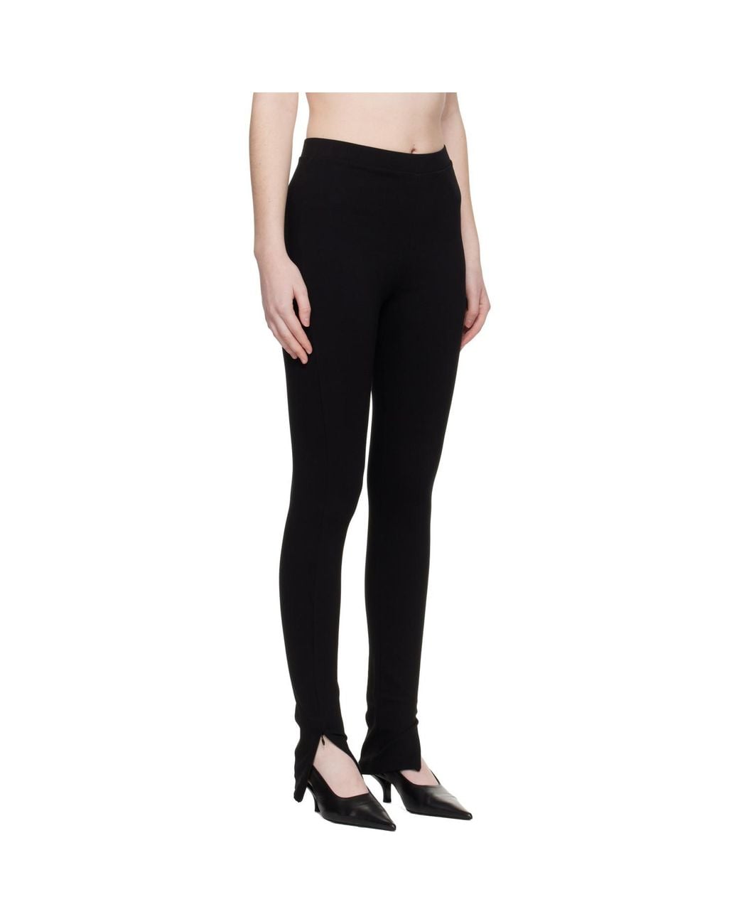 Totême Black Zip Leggings