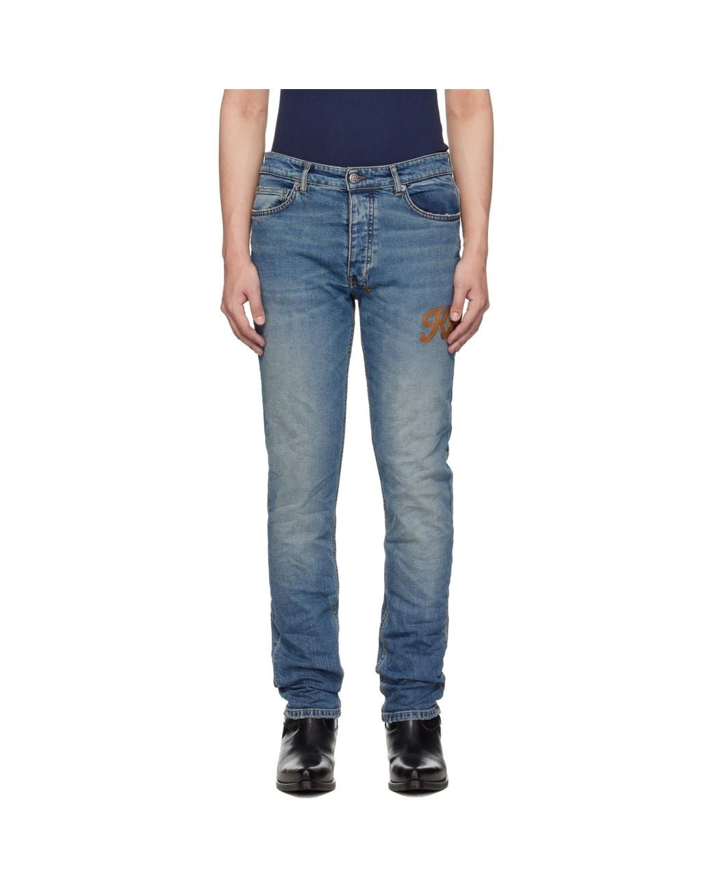 Ksubi Blue Chitch Relik Jeans for men