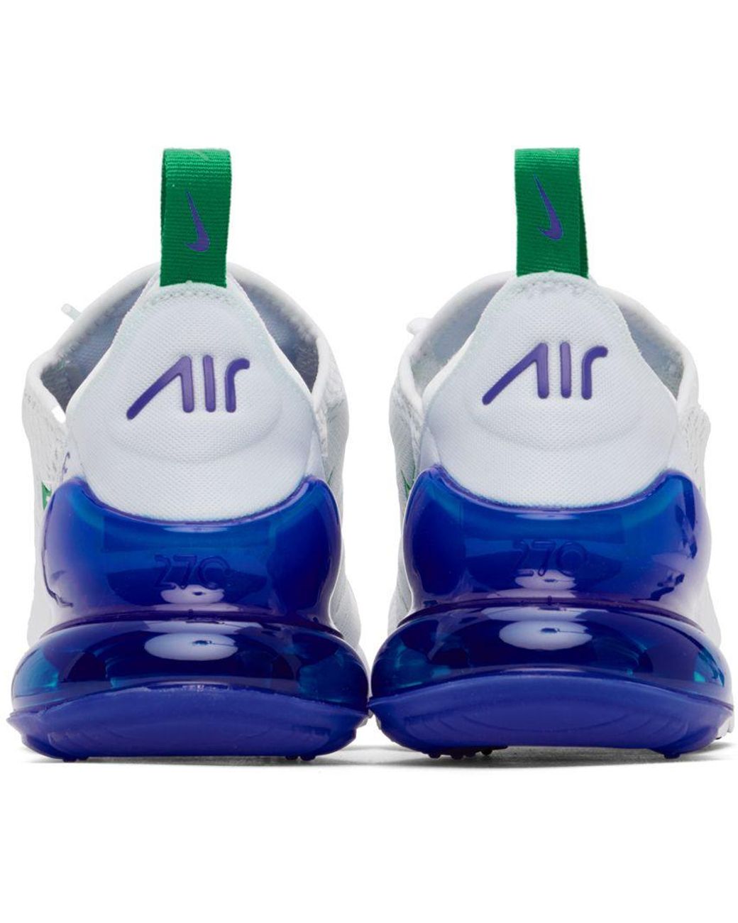 Nike White & Blue Air Max 270 Sneakers in Black | Lyst
