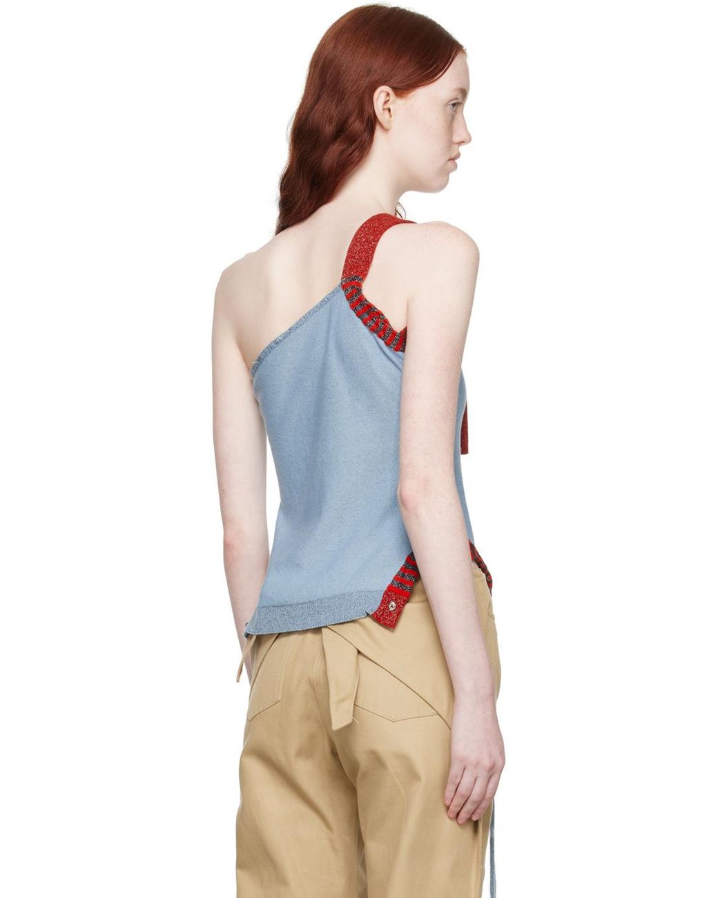 Kiko Kostadinov Blue Arova Tank Top | Lyst UK