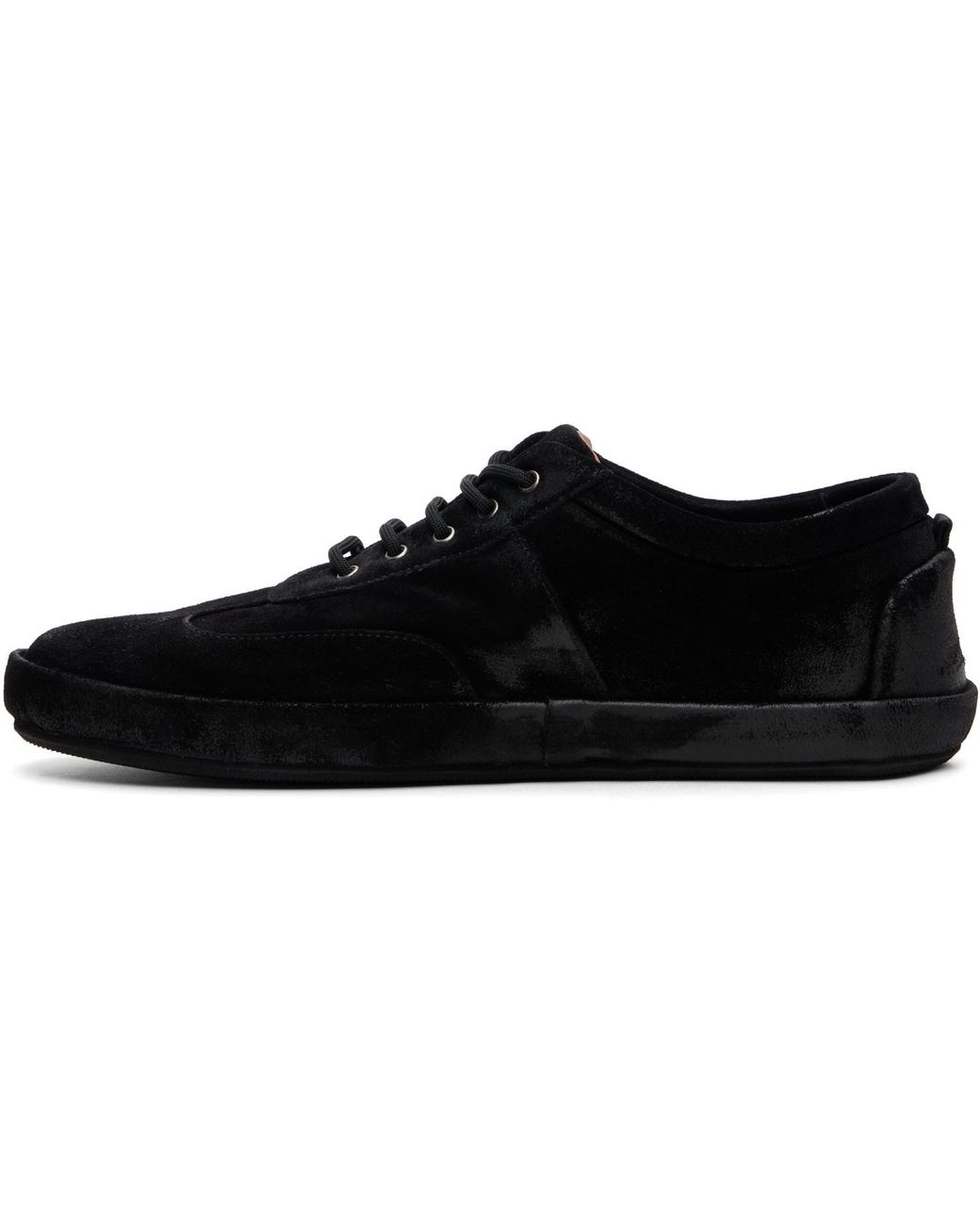 Marsèll Black Scatopelle Suede Sneakers for men