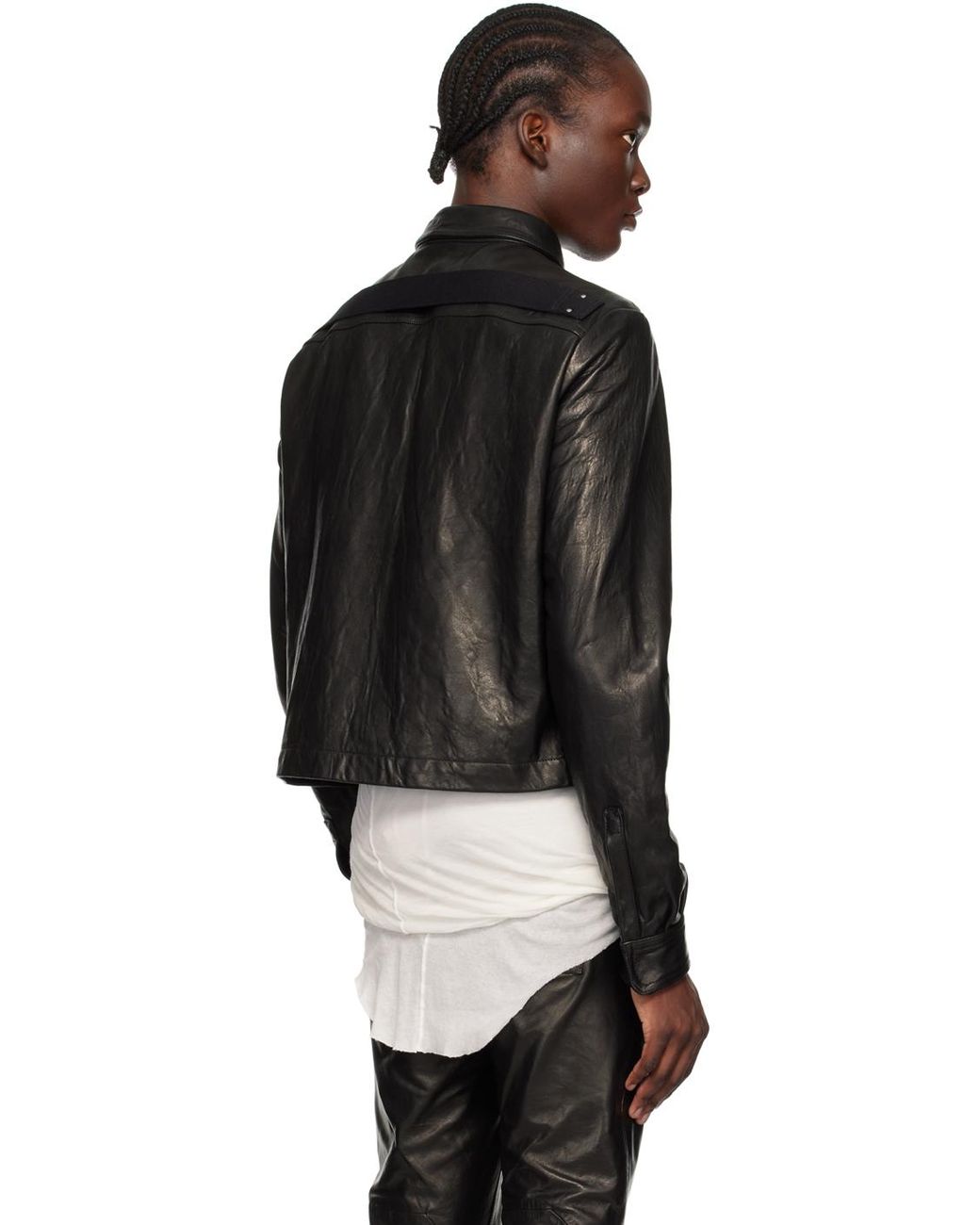 【関税・送料込】RICK OWENS Porterville Brad レザージャケット Rick Owens Porterville Brad Leather Jacket | Nordstrom