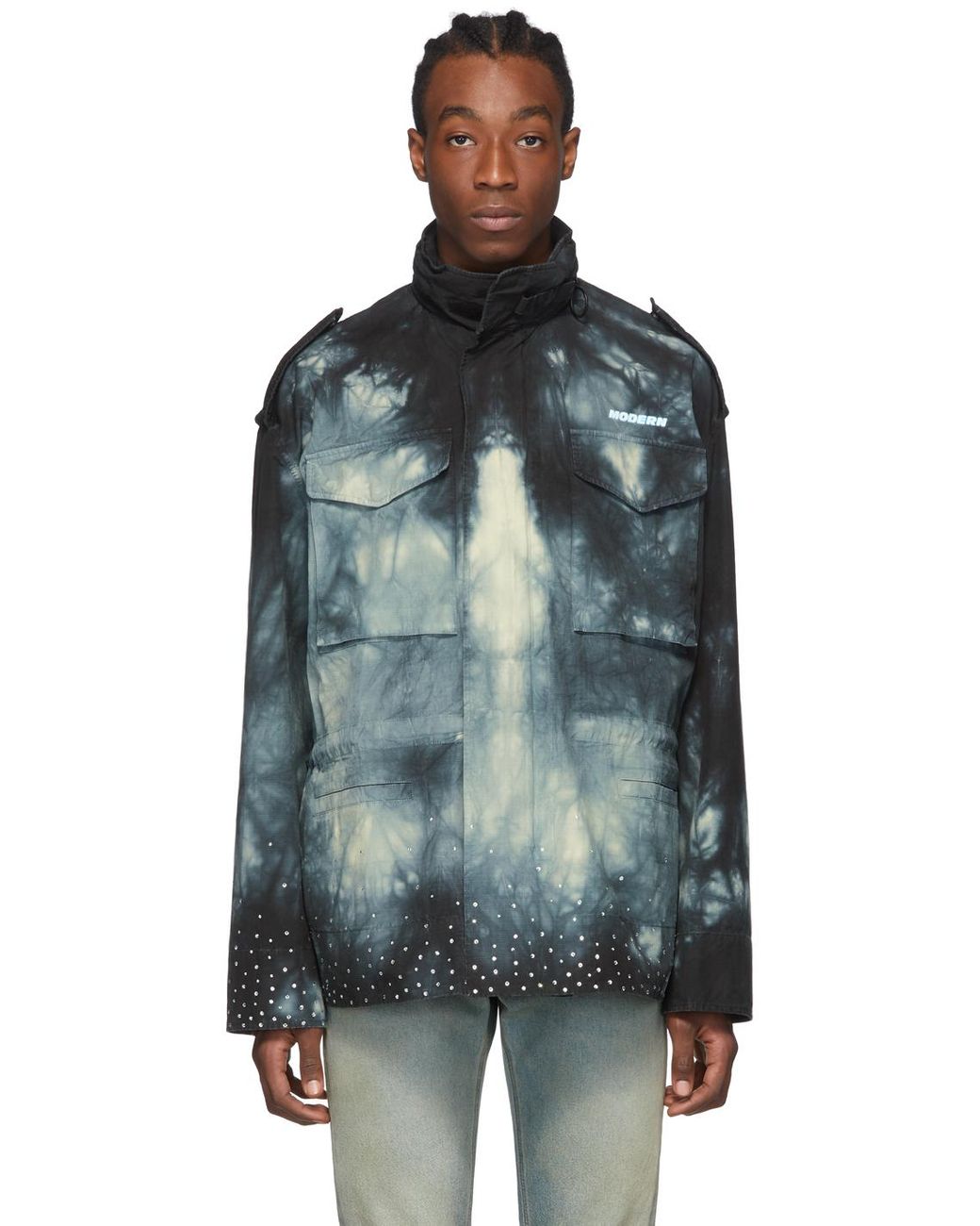 off white tie dye jacket