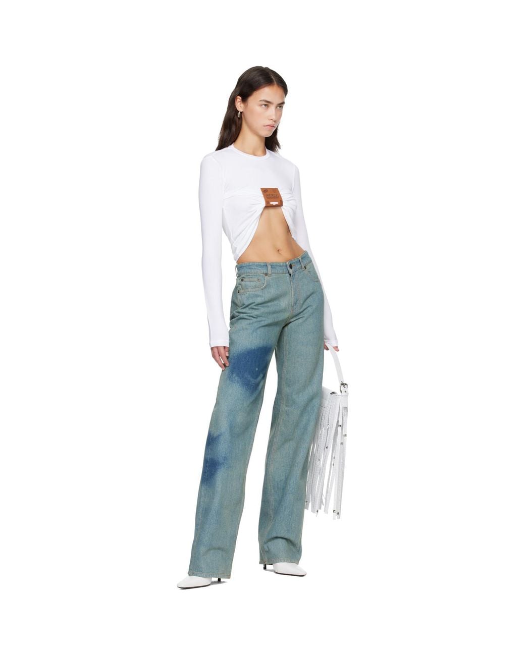 Jean Paul Gaultier White 'The Label' T-Shirt