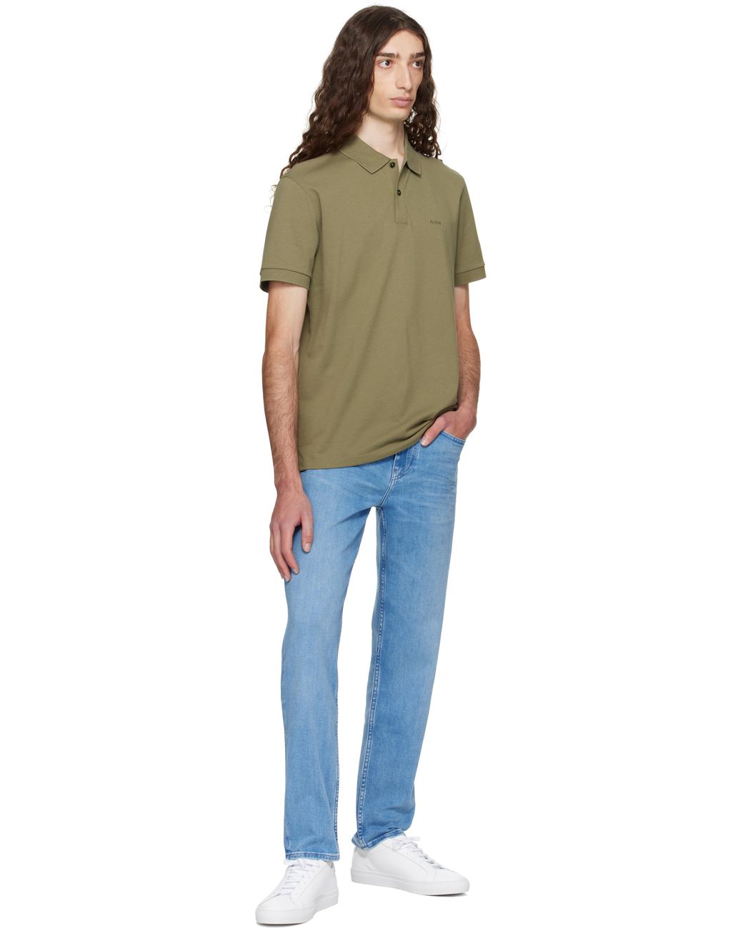 Boss Orange Pallas Piqué Logo Polo for men