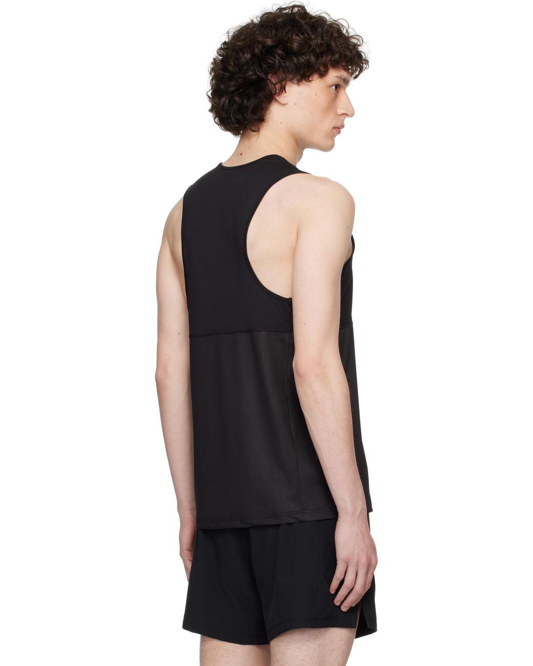 District Vision Panelled Mesh Singlet Tank Top in Black for Men | Lyst