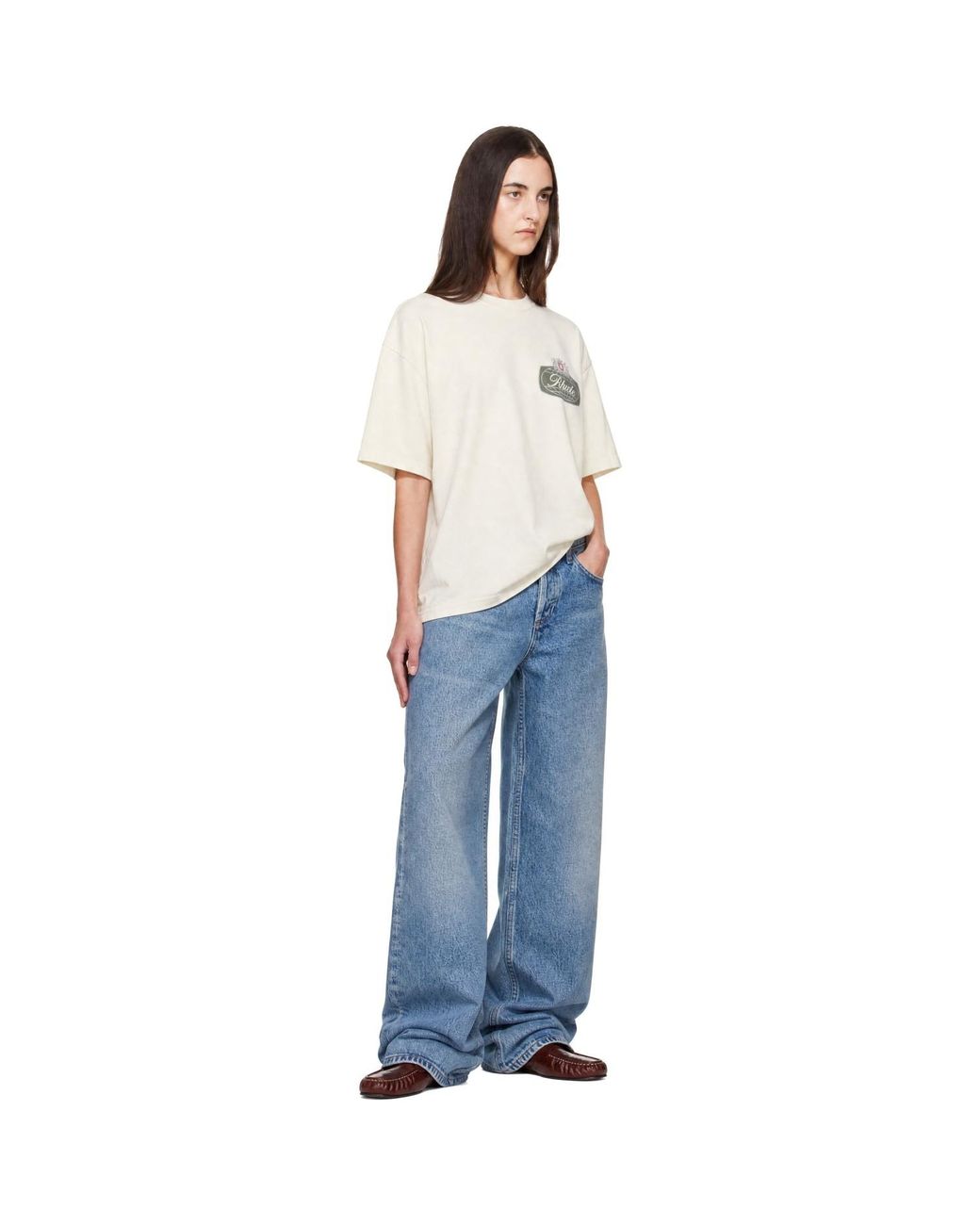 Rhude White Off- Desert Crest T-Shirt