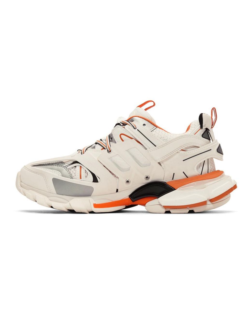 Balenciaga Off-white And Orange Track Sneakers for Men | Lyst