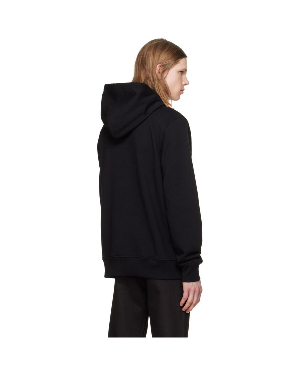 JKEEFER Black Stars Embroidery Hoodie for men