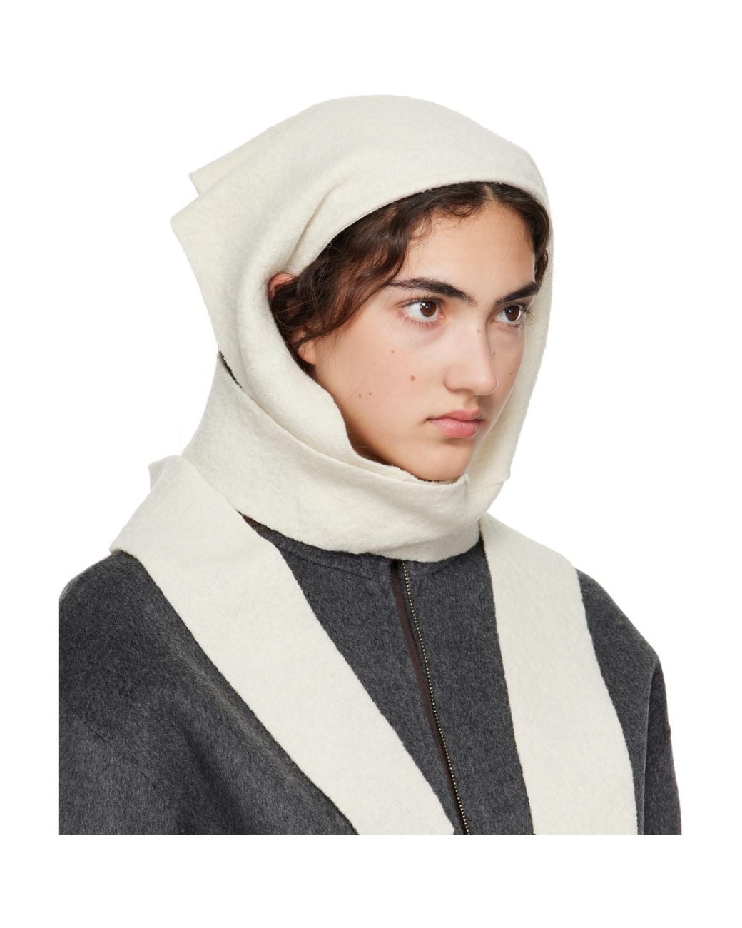 MERRMA Gray Ssense Exclusive Off- Wool Bandana