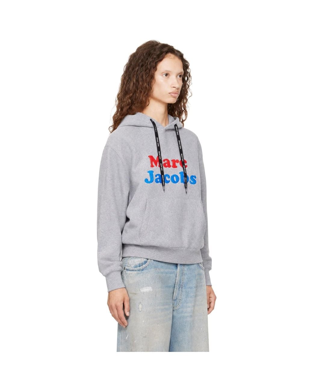 Marc Jacobs Blue Canal St Logo Oversized Hoodie