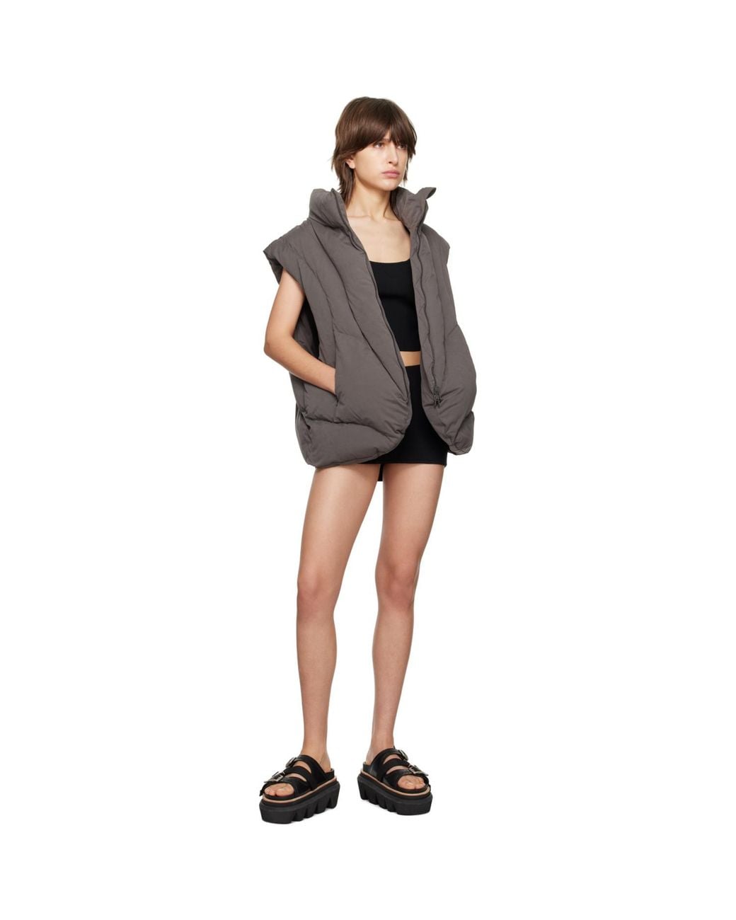 Hyein Seo Black Ssense Exclusive Tank Top & Miniskirt Set