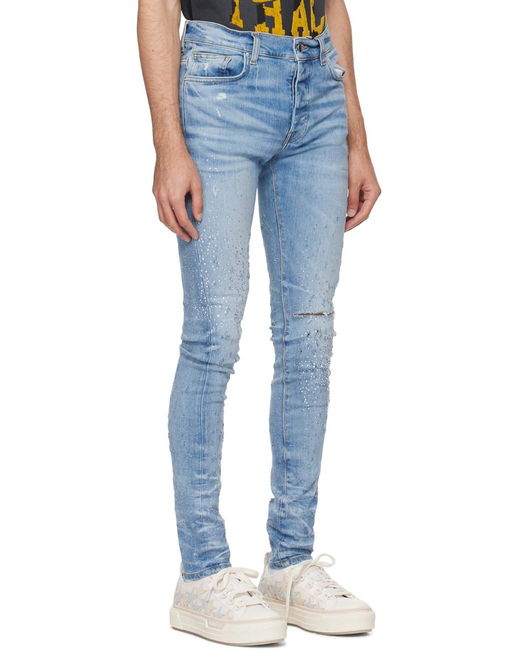 【日常を特別に】AMIRI ブルー Crystal Shotgun ジーンズ Amiri Blue Crystal Shotgun Jeans for Men | Lyst