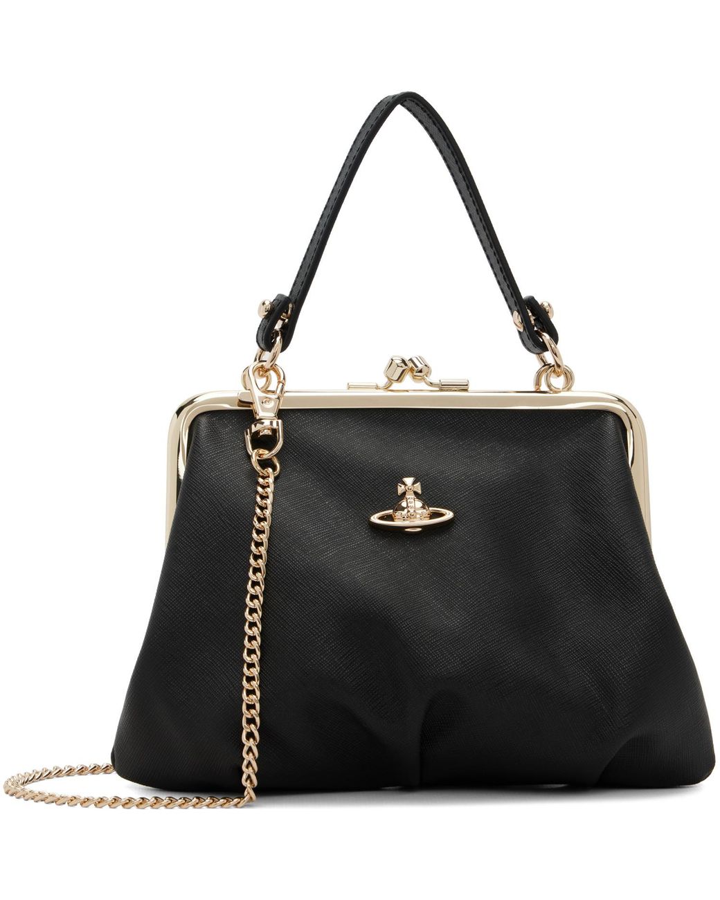 Vivienne Westwood Black Granny Frame Bag