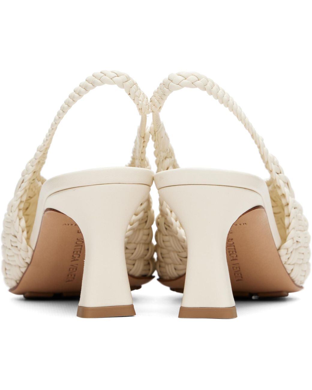 Bottega Veneta White Off- Sofia Heels
