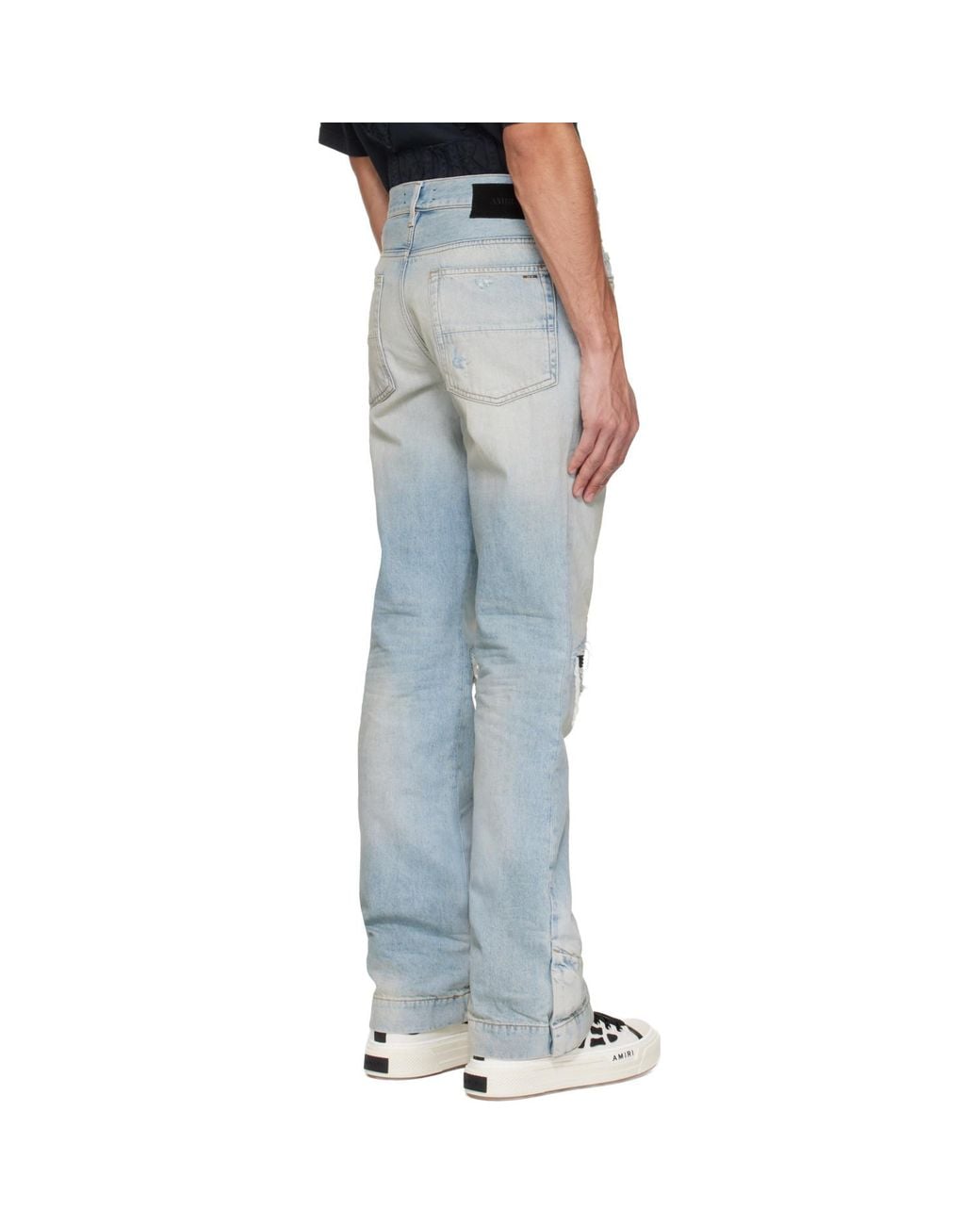 Amiri Blue Mx1 Straight Flare Jeans for men