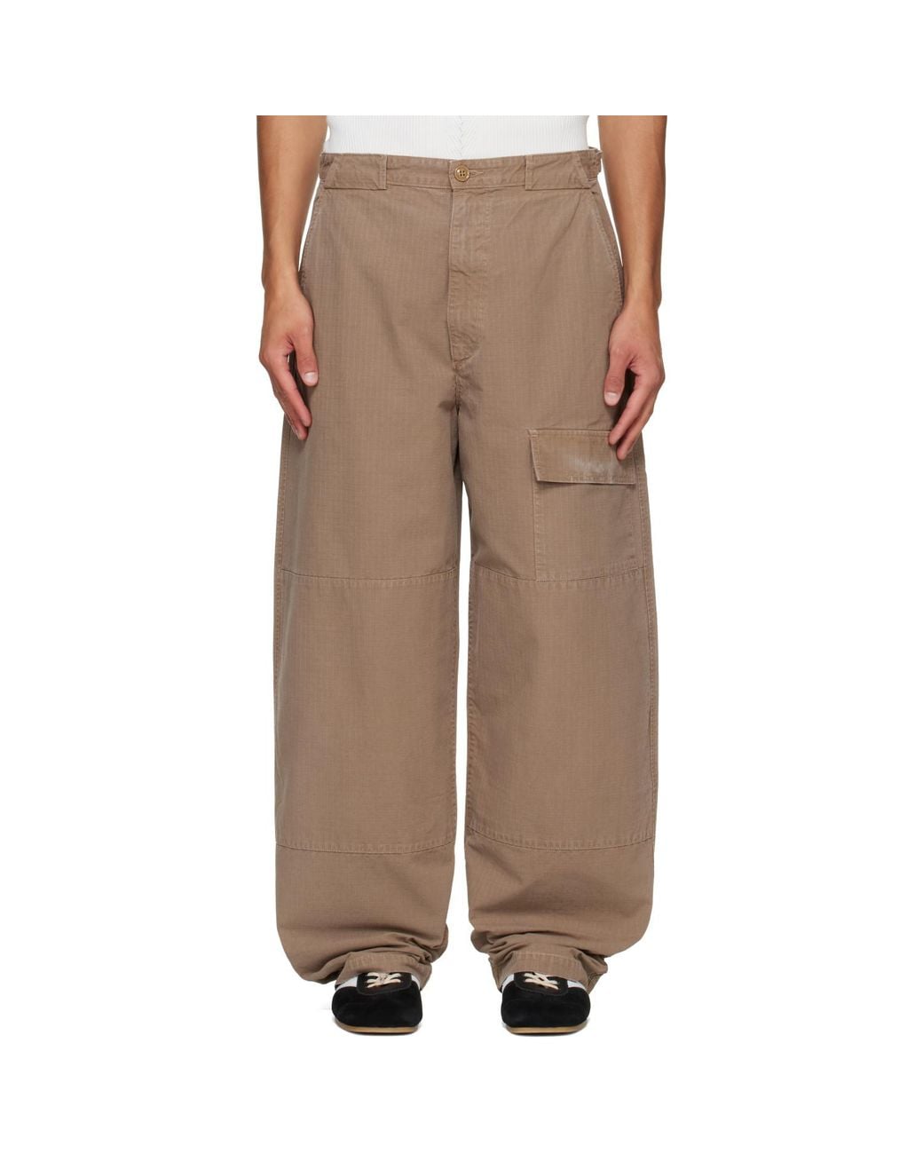 Agolde Brown Khaki Donohue Cargo Pants for men