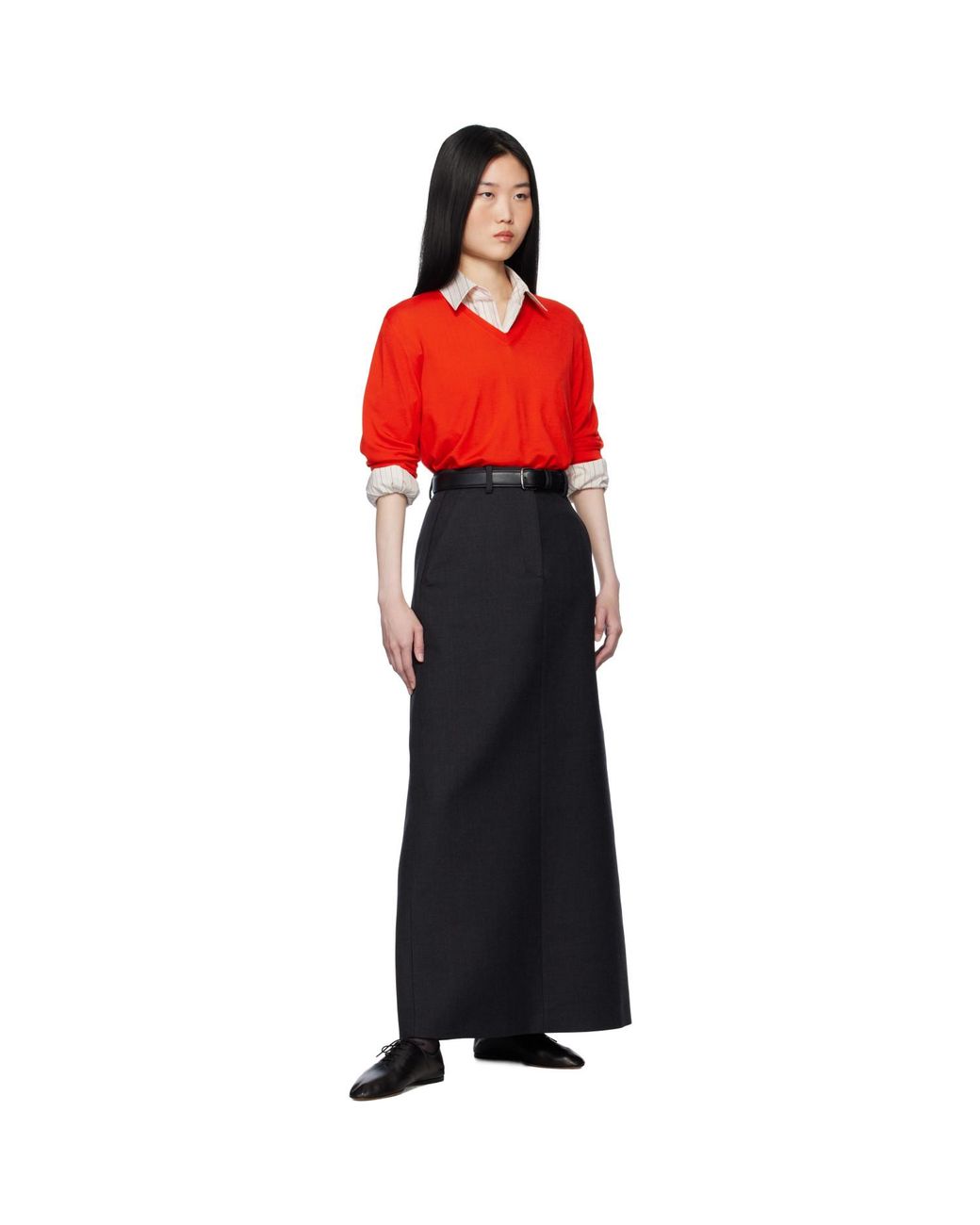 The Row Black Classic Belt