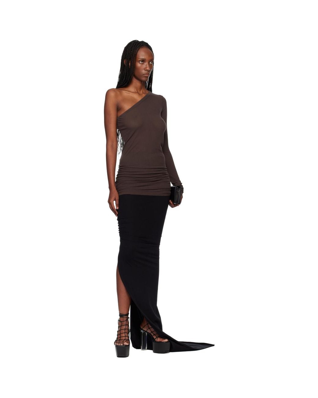 Rick Owens Black Temple Ziggy Minidress