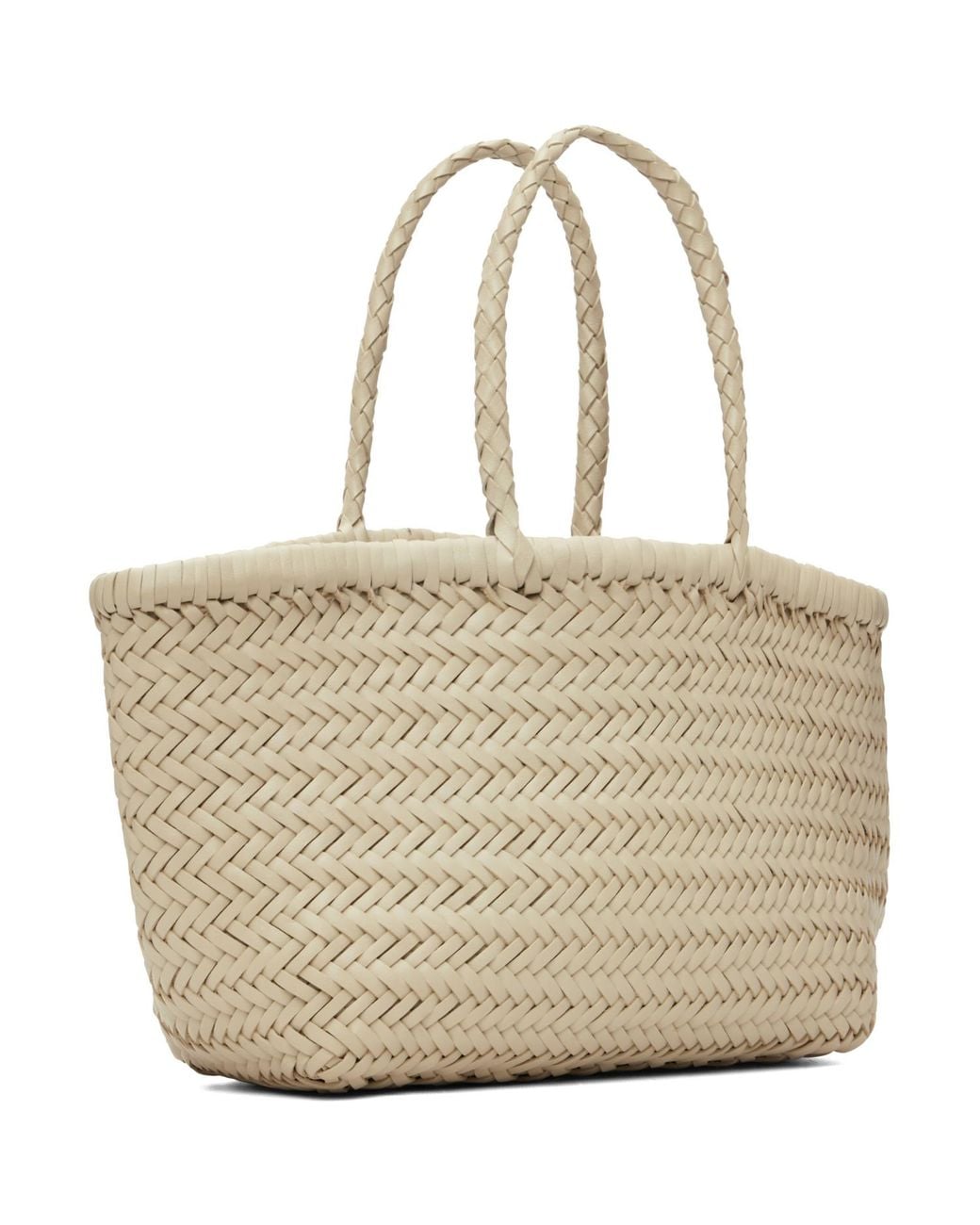 Dragon Diffusion Metallic Mini Flat Gora Basket Bag