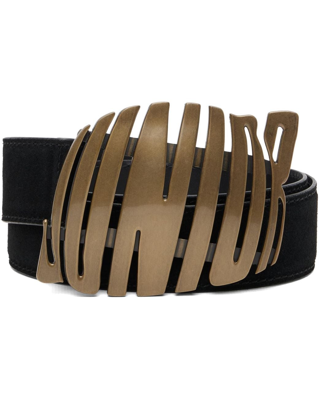 Jean Paul Gaultier Brown 'Junior' Suede Belt for men