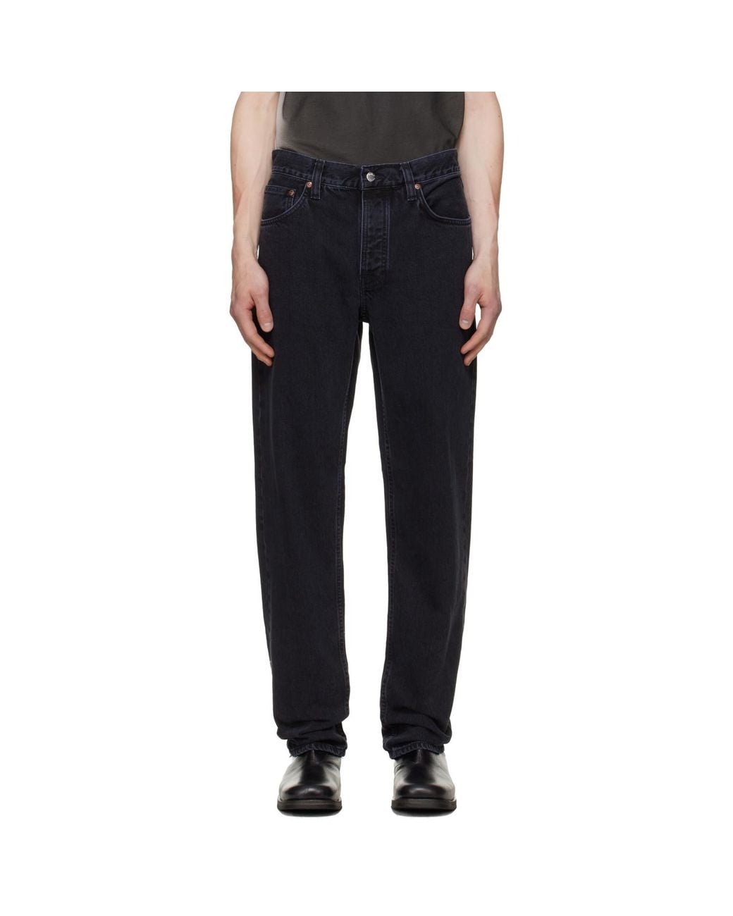 Nudie Jeans Black Rad Rufus Jeans for men
