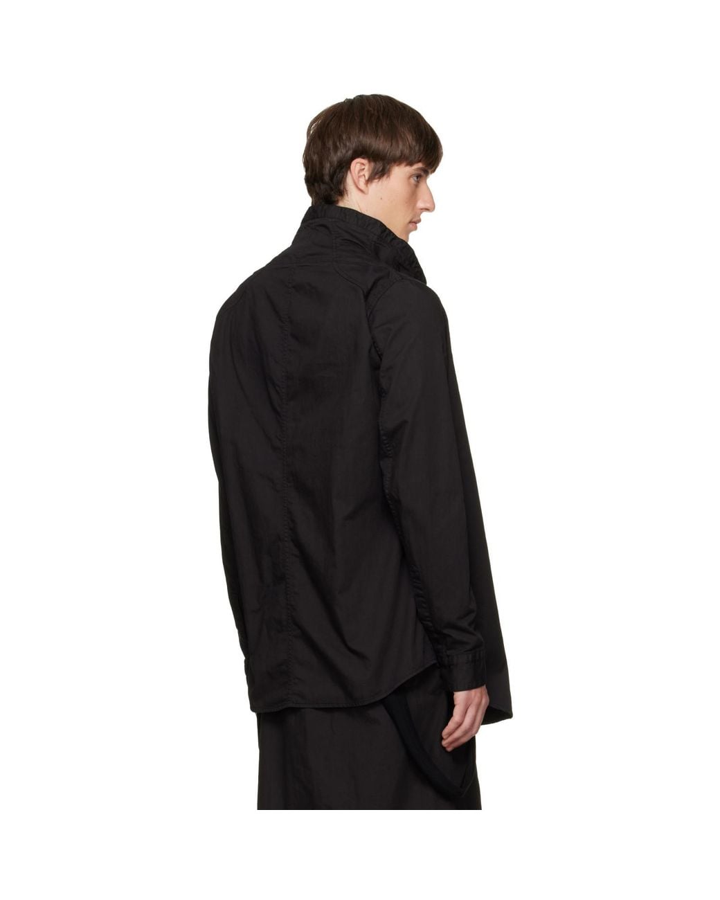 Julius Black Volcano Seamed Shirt for men