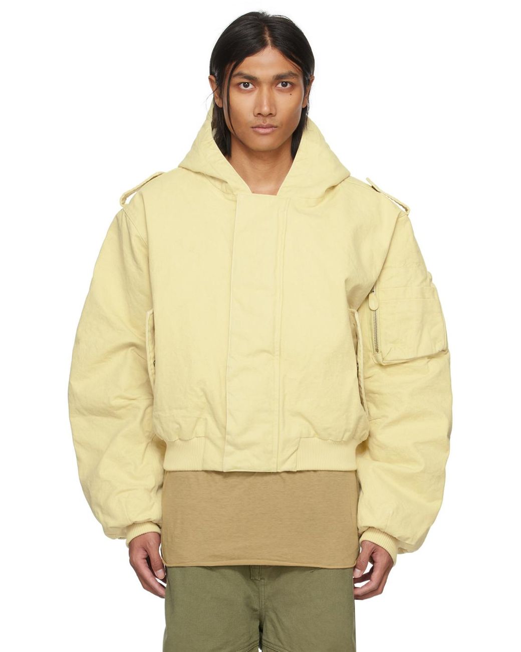 あ様　Entire Studios W2 フード ボンバー ジャケット&パンツ ENTIRE STUDIOS W2 ボンバージャケット | イエロー | FARFETCH JP