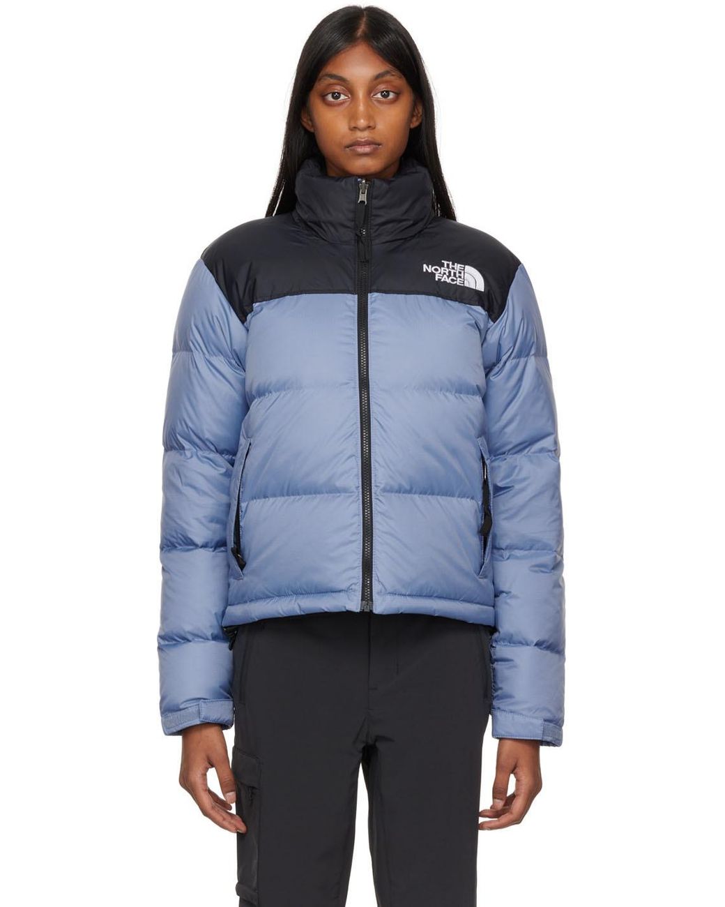 The North Face Plus 1996 Retro Nuptse down jacket in folk blue