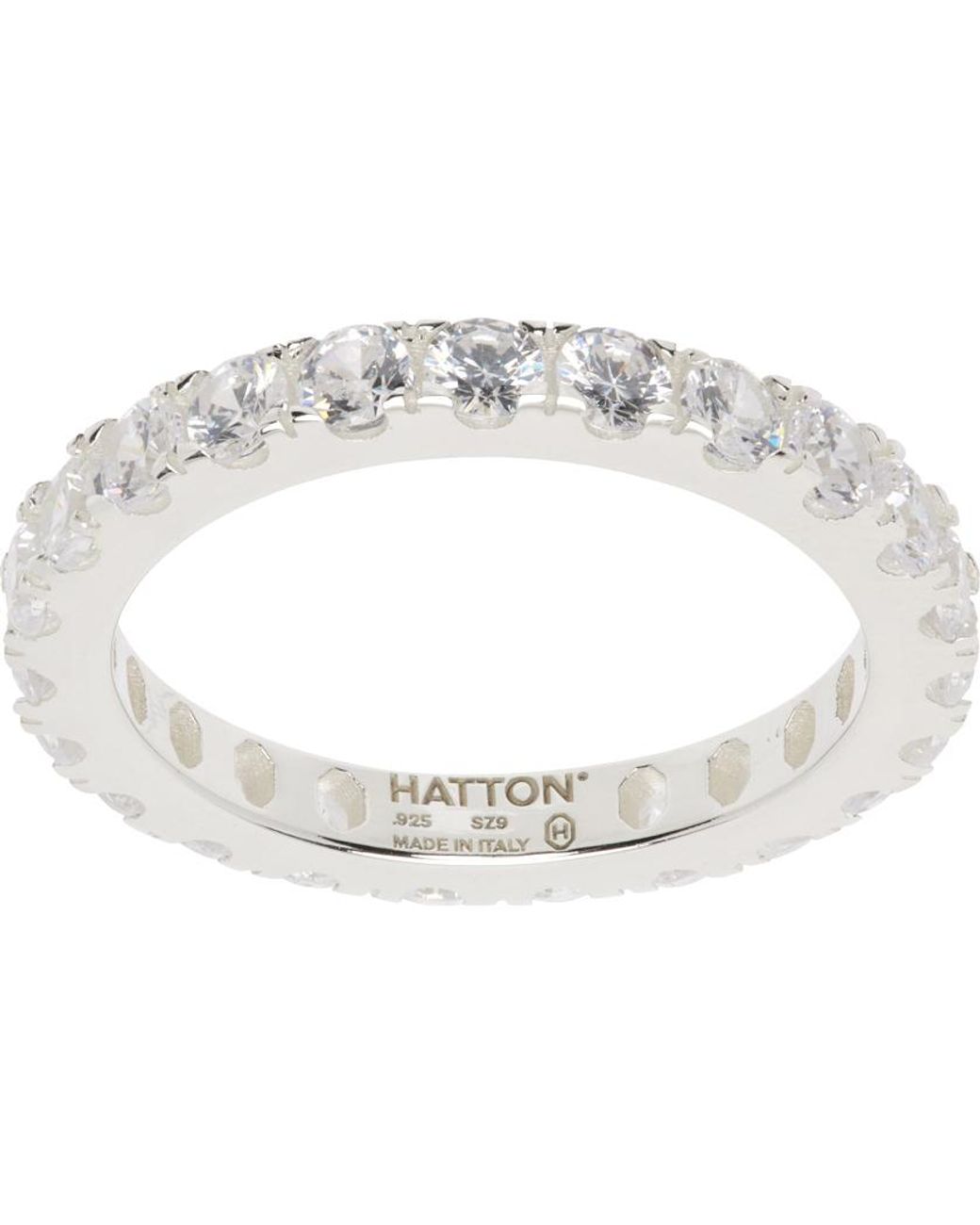 Hatton Labs Silver Octagon Eternity Ring