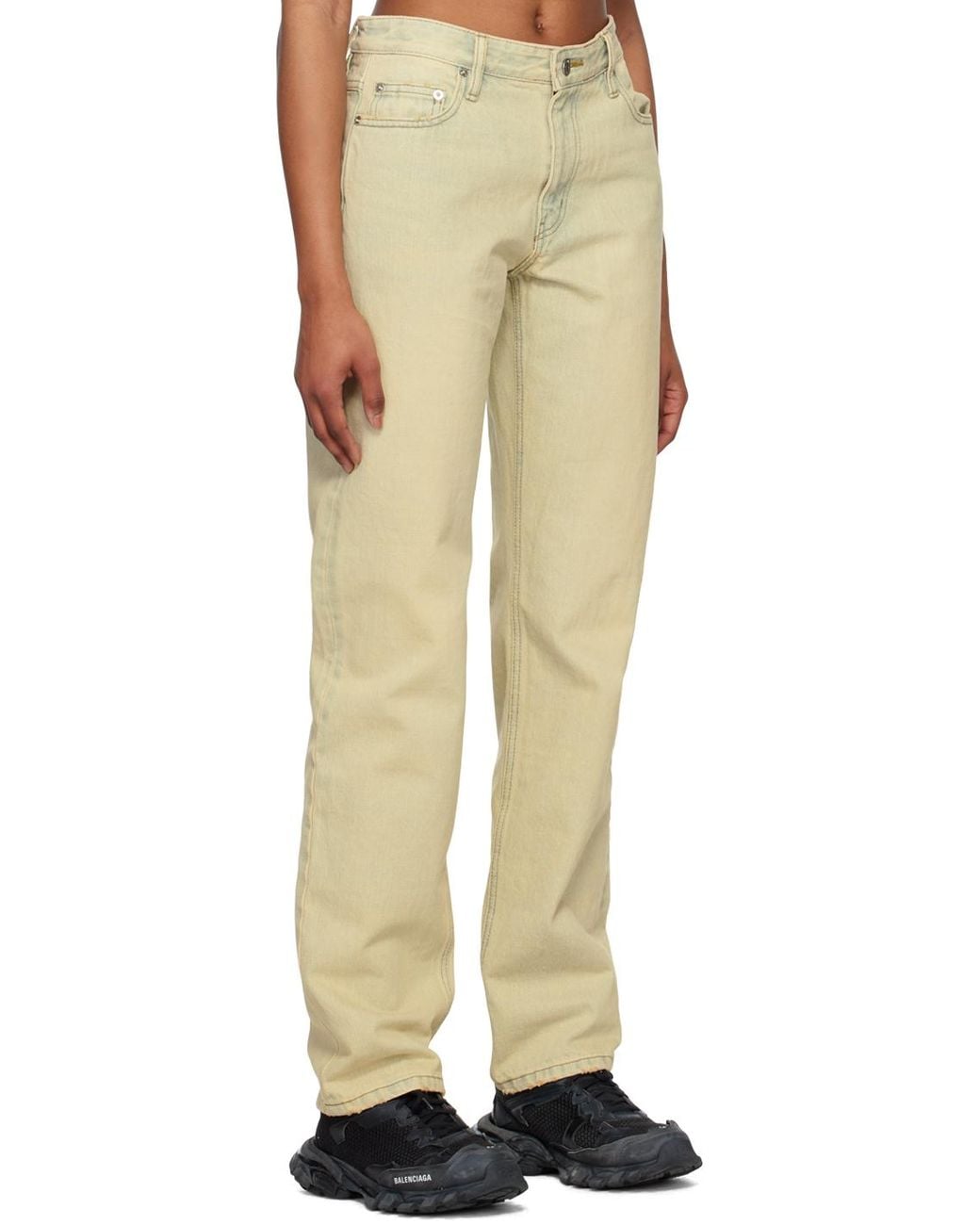 we11done Natural Straight-Leg Jeans