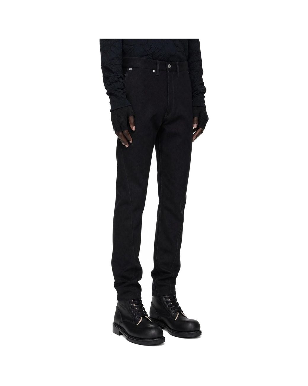 Junya Watanabe Black Levi's Edition Wool Trousers for men